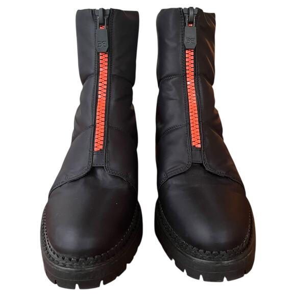 NEW Sam Edelman Black Jalissa Boots Water Resistant Chunky Heel Zipper Women's 9 - Picture 3 of 8